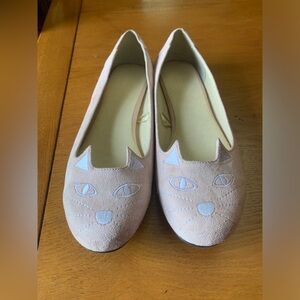 Blush pink cat flats from Torrid size 11 ( worn 2x)